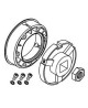 Adaptations moteur et rondelles SIMU pour rideaux metalliques : Adapt. moteur - T8/T9 CAT.A - Tube rond D168 - Ep.3.5 