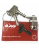 Commandes filaires SAG pour rideaux metalliques : Cylindre pour boitier CQ8 clés identiques